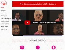 Tablet Screenshot of cancerzimbabwe.org